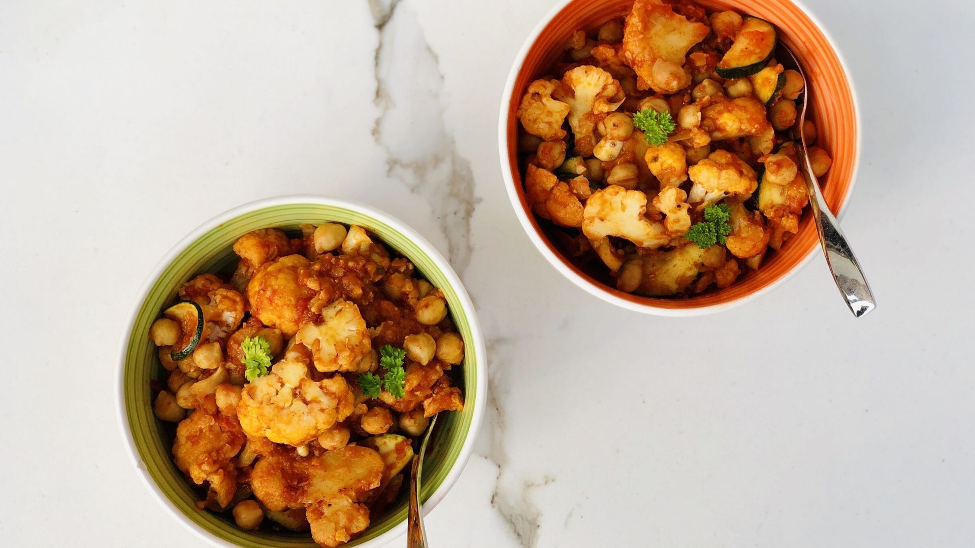 Chickpea veggie bowl