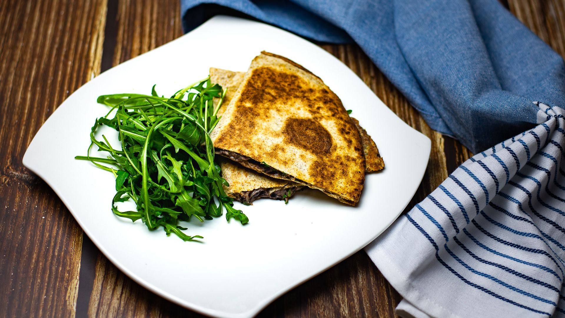 Black bean quesadillas