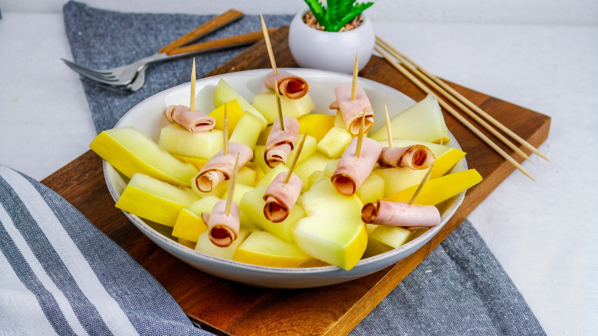 Parma ham & melon